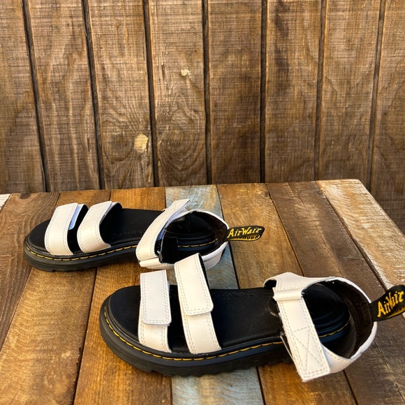 Dr. Martens Klaire White Leather Strap Sandals - Picture 13 of 14